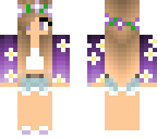 purple summer girl