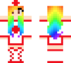 rainbow haired nurse girl