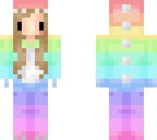 rainbow kawaii dino