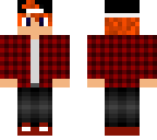 red  checkerd with orange