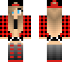 red tomboy girl
