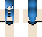 blue emo bikini