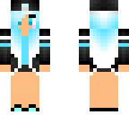 blue haired girl 