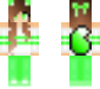 cute green wolf girl