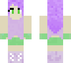 cute purple hair adventurer girl