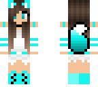 cute wolf girl blue