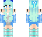 kawaii blue neko girl