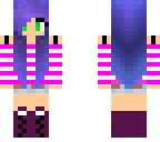 purple haired teen