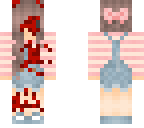 scared bloody girl