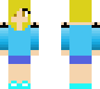 short hair blue girl
