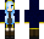 warrior thing with blue hair