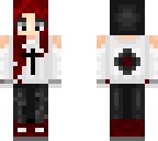 bloodred head emo girl