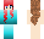 blue girl with red hair