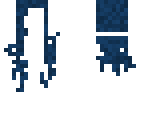 blue hair girl template