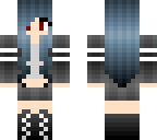 blue haired girl