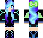 blue tech girl with ears