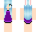 bunny ears girl with purple dress