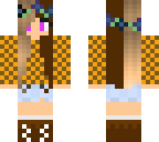 cookie girl with half brown hair