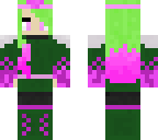 cute green hair thief girl