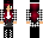 edit of red plaid girl