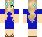 flower girl in blue dress