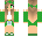 green flower girl