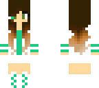 ombre brunette girl in white