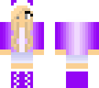 purple gradient panda girl