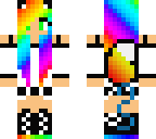 rainbow wolf girl