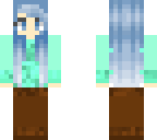 blue haired girl
