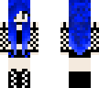 blue haired goth girl