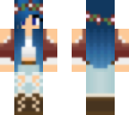 blue haired tomboy