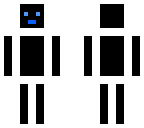 cubic robo schwarz-weiss