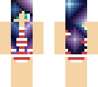 galaxy bathing suit girl