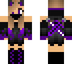 ninja girl purple