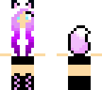 purple wolf girl