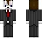 wolf in a tuxedo