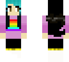blue bangs rainbow