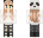 edit of a panda skin hair
