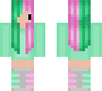 green and pink