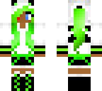green panda girl