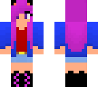 pink haired girl