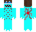 blue cyborg boy