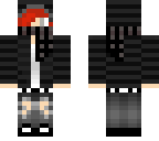 emo with scarf