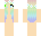skin base rainbow hair girl