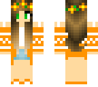 spring orange girl