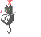 balloon cat pixel art