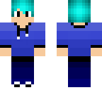 blue hair boy
