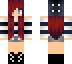 blue striped red head