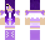 cute purple hair girl